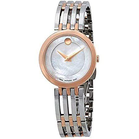 Movado レディース 0607114 'Esperanza' ドット ツートーン ローズゴールドトーン ステンレススチールウォッチ
