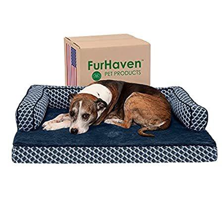 Furhaven Pet Dog Bed， Large Dog Beds for Large Dogs， Medium Small Dog Beds