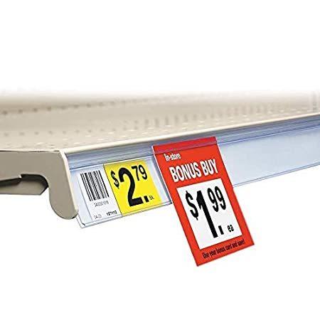 48" L UPC Ticket Channel Label Holder Strip for Gondola Shelf with Sign Hol