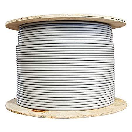 Bulk SFTP Cat6a Gray Ethernet Cable, Stranded, Spool, 1000 Foot