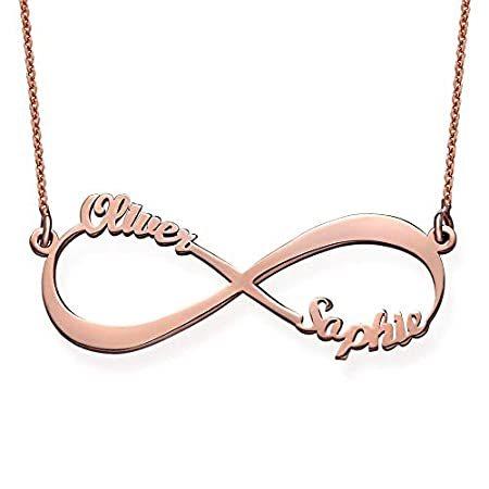 MyNameNecklace Personalized Infinity Couples Name Necklace - Eternal Love J