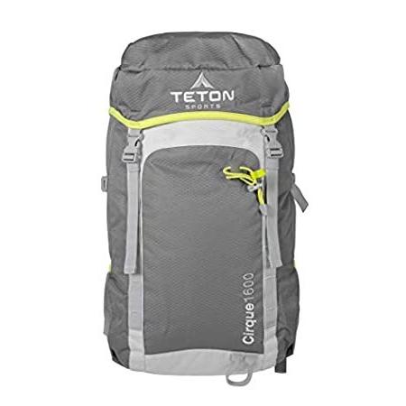 TETON Sports Cirque 1600バックパック。ハイキングや旅行のための、収納可能、軽量、快適なデイパック。オーバーナイトバッグ