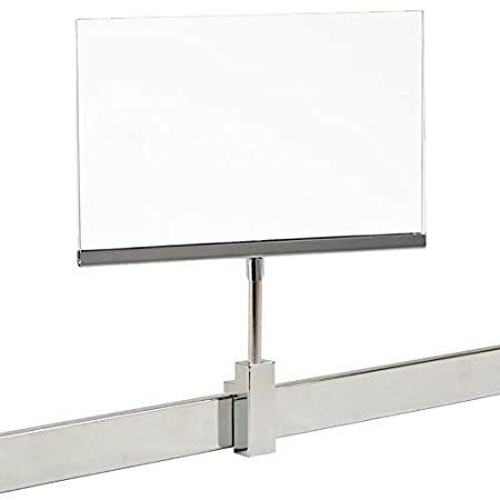 Rectangular Retail Rack 7" x 11" Acrylic Frame Magnetic Sign Holder Card Di