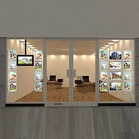 A3 Landscape Real Estate Window Hanging Display Office Led Acrylic Poster F