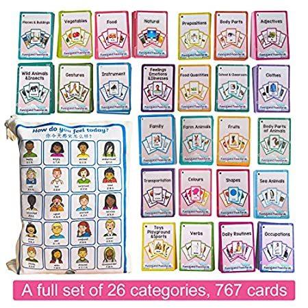 Richardy 26種類 760ピース 子供用 モンテッソーリ 英語のライリング フラッシュカード ポケットカード 赤ちゃんのおもちゃ 子供 幼稚園 メルカリ