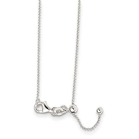 925 Sterling Silver Beaded Adjustable Chain Necklace Pendant Charm Beadsed