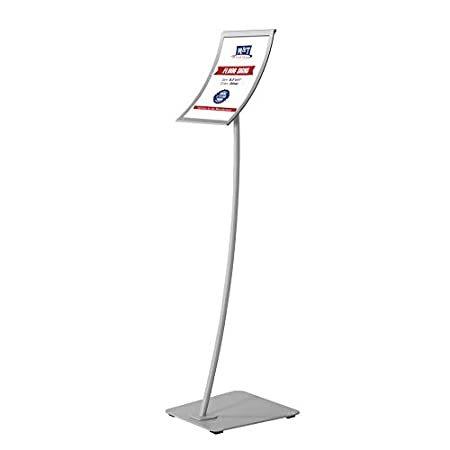 Free Standing Arc Menu Board Magnetic Advertising Display Frame, Portrait