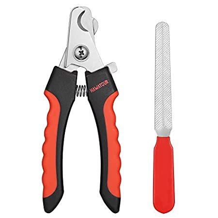 HAWATOUR Dog Nail Clippers, Professional Pet Nail Clipper & Trimmers with S