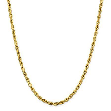 10k Yellow Gold 4.25mm Link Rope Chain Necklace 22 Inch Pendant Charm Fine
