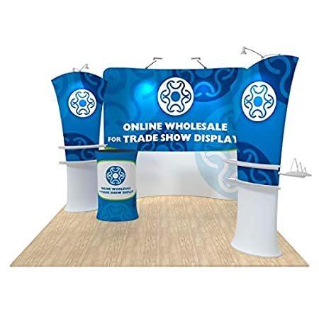 CALCA　10ft　Curved　Fabric　Dis　Tension　Trade　Exhibition　Portable　Show　Display