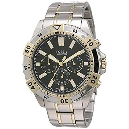 Fossil Men's Garrett FS5622 Silver Stainless-Steel Japanese Quartz Sport Wa