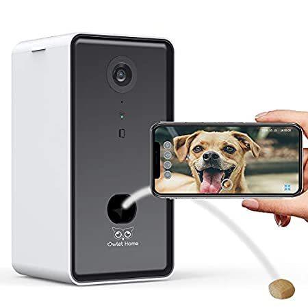 Owlet Home | Pet Camera with Treat Dispenser & Tossing for Dogs/Cats， WiFi，