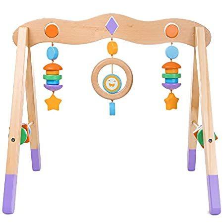 Little Olympians Wooden Baby Gym - Child Activity Center Newborns & Early I