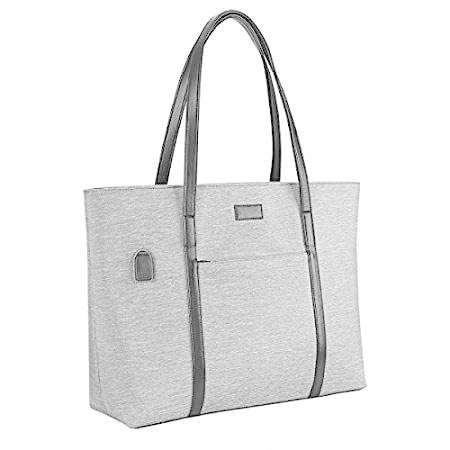 ビジネスウーマン向け バッグ ノートパソコン用トートバッグ ラージサイズ 15 6型ノートパソコンが入る ラージサイズ 15 6型ノートパソコンが入る ジッパーとポケット付き 教師向けに開発されたプロ B05gxxr4 レディースファッション Tkstore セット販売品