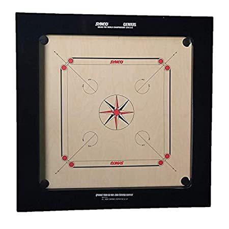 KD Synco インド・国際カロム連盟のカロム連盟によって承認されたコイン＆ストライカーとキャロムボードゲームの天才プライウッド（ジャンボEP、36