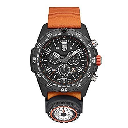 Luminox Bear Grylls メンズ 腕時計 サバイバルマスターシリーズ - 3749: 45mm ブラック/オレンジ ステンレススチール