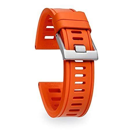 お気に入りの isofrane ゴム製腕時計ベルト スポーツおよびダイビングウォッチ用 24mm オレンジ 腕時計用ベルト、バンド