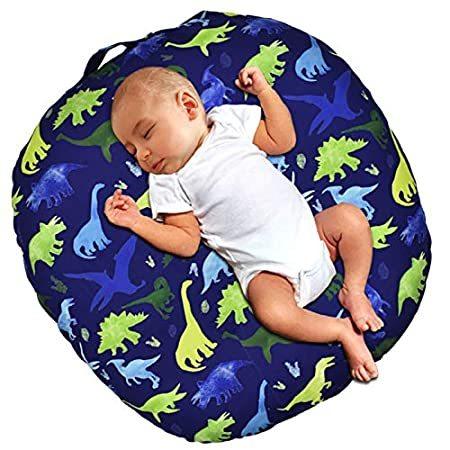 Dinosaur Lounger Cover, Lounger Cover Blue, Lounger Cover Boy, Breathable & Dinosaur Lounger Cover for Newborn Lounger Pillow Case for Babies Snug  Fitted Removable Slipcover Babynest Cover for Boys \u0026 Girls Lovey Super Soft