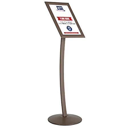 MT　Displays　Curved　Pedestal　11x17　Holder　Board,　Sign　Menu　Color　Floo　Earth