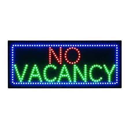 No　Vacancy　Sign　for　Advertising　Display　Business,　Super　Bright　Electric　Boa