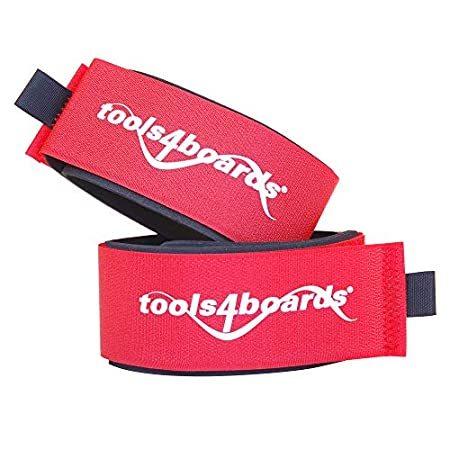 Tools4Boards スーパーワイド スキーストラップ (2本入り) レッド XL