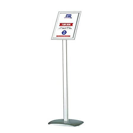 MT　Displays　Advertising　Restaurant　8.5x11　Aluminum　Post,　Silver　A4　Sign　In