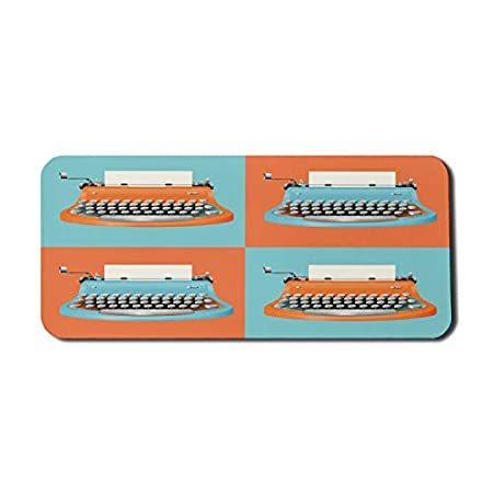 Lunarable Typewriter Computer Mouse Pad, Antique Office Supply Equipment Co