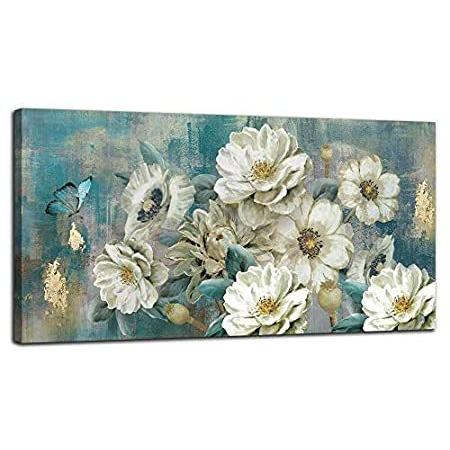 交換無料 Arjun キャンバス壁アート 白い花 エレガント モダン 写真プリント フォイル ゴールド 素朴な絵画 カラフル ターコイズ フローラル 40インチ B08mc56k11 Tkstore 通販 Yahoo ショッピング 日本全国送料無料 Dp3akb Jatengprov Go Id