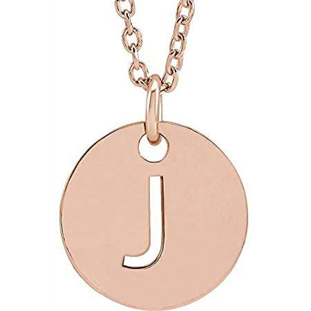 アルファベットイニシャル文字チャームペンダントネックレス 16インチから18インチまで調節可能, 金,