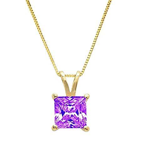 Clara Pucci 2.0 ct Brilliant Princess Cut Stunning Genuine Flawless Natural