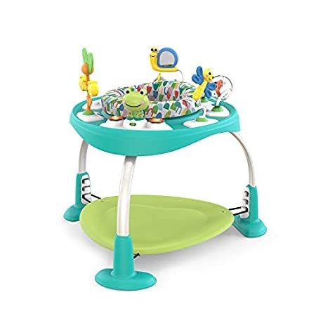 Bright Starts Bounce Baby 2-in-1 Activity Jumper & Table， Playful Pond