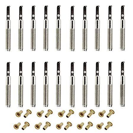 Jiayouy 20Pcs 40mm Tuning Pin Nails with Brass Rivets Set for Lyre Harp Sma ハープ