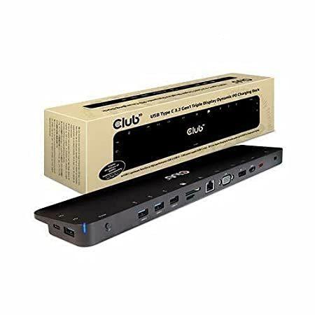 CLUB 3D B.V USB 3.2 GEN1 C Triple Display Dynamic 100W PD Charging Dock. Th