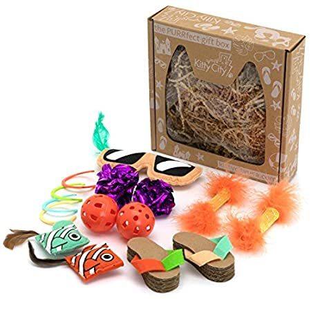 Kitty City Basic Cat Toy Box, Brown