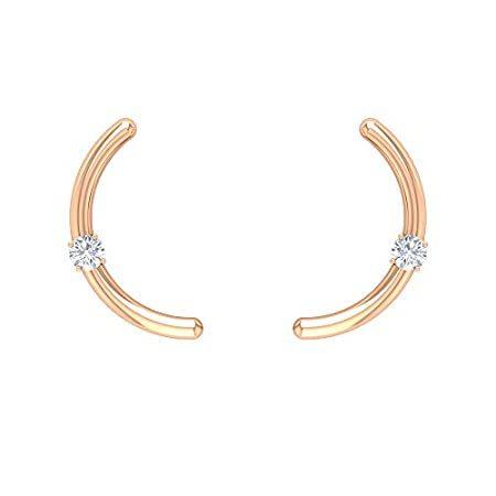 完璧 イヤリング ピアス 2mm ホワイト スクリューバック ゴールドミニマルピアス 女性用軟骨ピアス クライマーピアス モアッサナイト D Vssi レディースアクセサリー