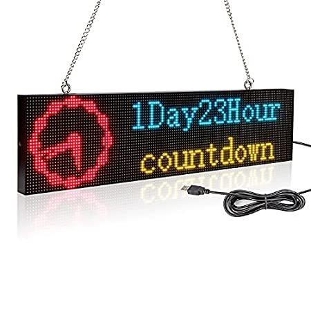 Leadleds P4 Full Color WiFi LED Sign Programmable Message Board, Protable L