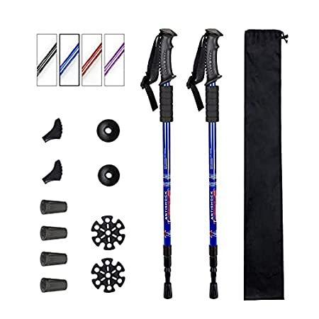 Aihoye Trekking Poles Shock Absorbing Adjustable Hiking or Walking Sticks f