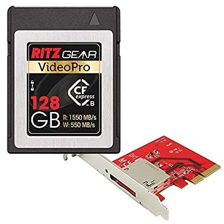 Ritz Gear Video Pro CFExpress Type B Card 128GB (1550/550 R/W) with PCIe 3.