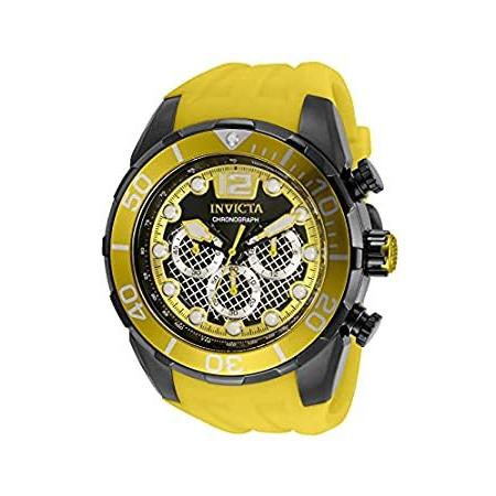 Invicta Men's 50mm PRO Diver Chronograph Twisted Metal Yellow Tone Stainles