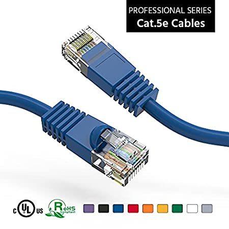 ACCL 50Ft Cat5E UTP Ethernet Network Booted Cable Blue， 10 Pack
