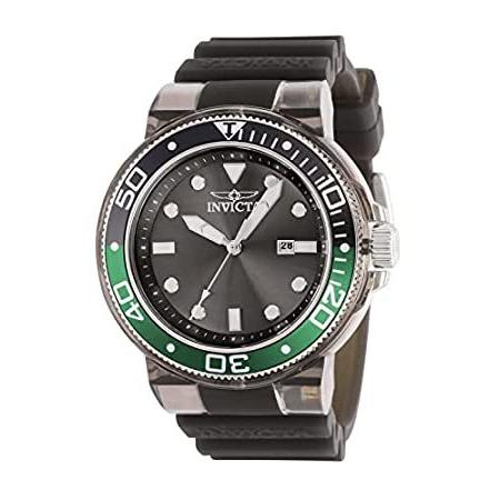 Invicta 38886 Green/Black 52mm Grand Pro Diver Quartz Silicone Strap Men's
