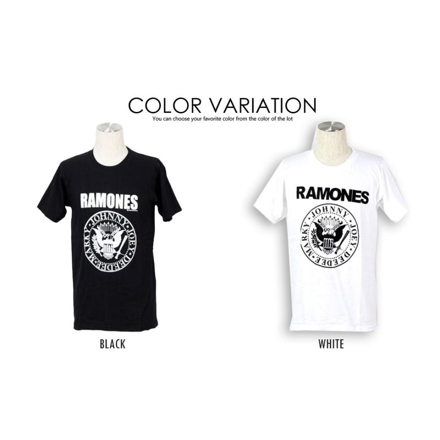 ロックtシャツ バンドtシャツ パンク Ramones ラモーンズ 鷹ロゴ