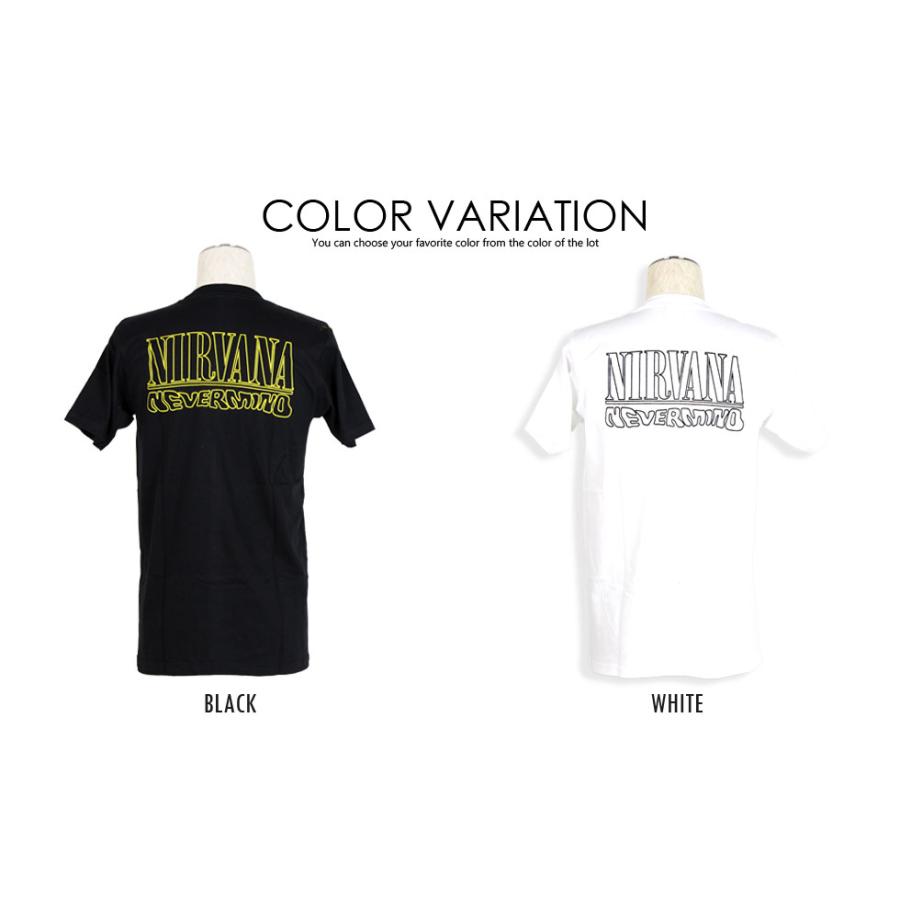 ロックtシャツ バンドtシャツ パンク Nirvana ニルヴァーナ スマイル