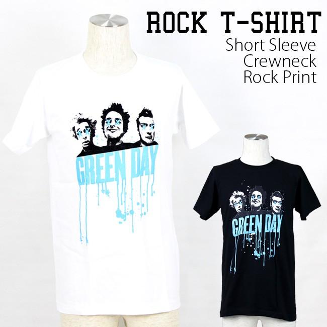 ロックtシャツ バンドtシャツ パンク GREEN DAY 顔 メンズ レディース
