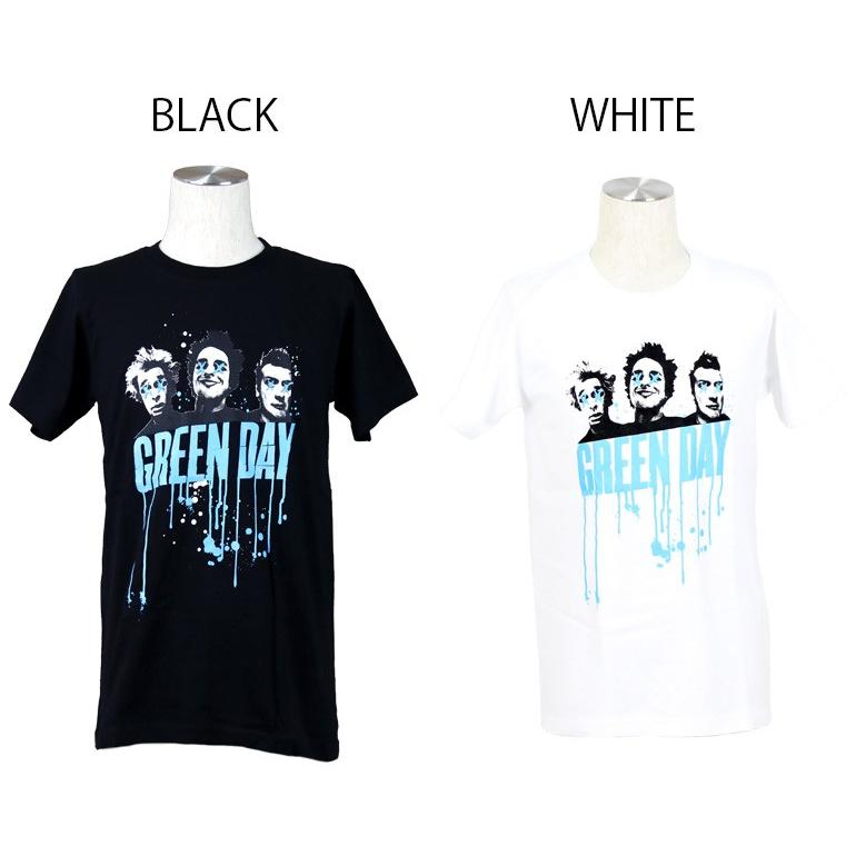 ロックtシャツ バンドtシャツ パンク GREEN DAY 顔  メンズ レディース M-2XLサイズ 黒色 白色 ストリート系｜t-link｜02