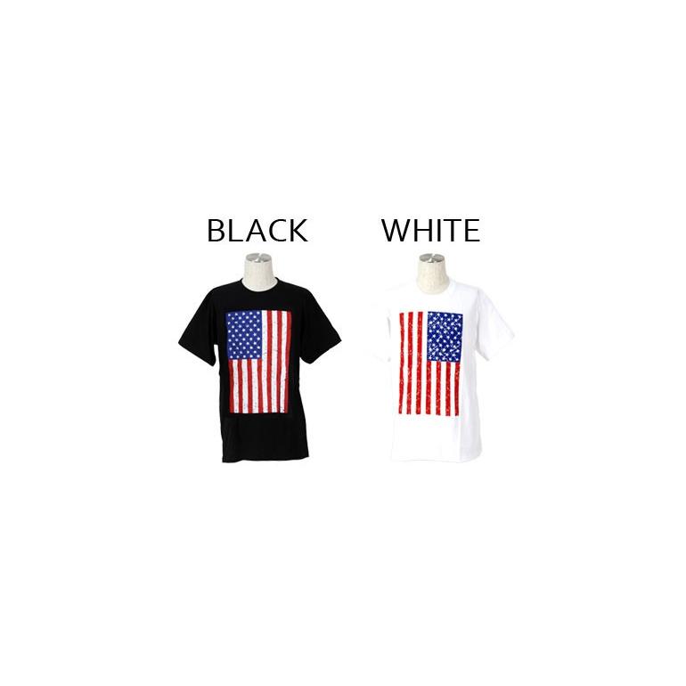 ロックtシャツ バンドtシャツ パンク デザインtシャツ 星条旗イラスト アメリカ国旗 Mサイズ Lサイズ 黒色 白色 Agt154 T Link 通販 Yahoo ショッピング