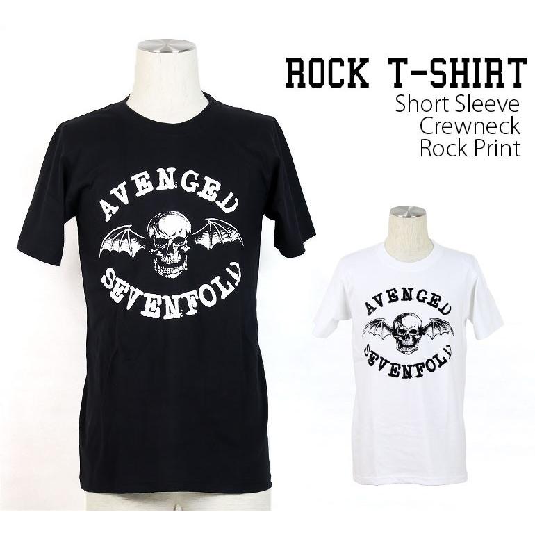 ロックtシャツ バンドtシャツ パンク AVENGED SEVENFOLD メンズ