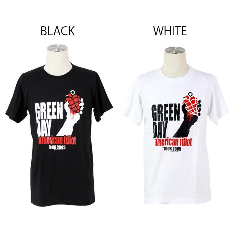 ロックtシャツ バンドtシャツ パンク GREENDAY グリーン デイ ロゴ メンズ レディース M-2XLサイズ 黒色 白色 ストリート系｜t-link｜02