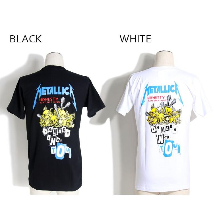 ロックTシャツ バンドTシャツ パンク Metallica メタリカ ドクロ