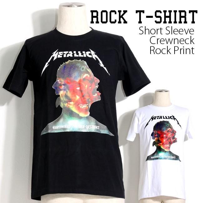 ロックtシャツ バンドTシャツ パンク METALLICA メタリカ メンズ 